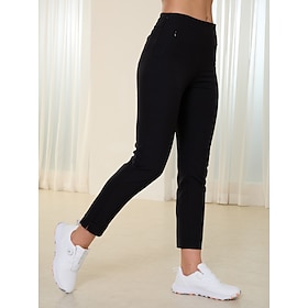 Women's Golf Pants 28inch Slim-Fit Stretch Ankle Pants Navy Black Pants / Trousers Ladies Golf Attire Clothes Outfits Wear Apparel